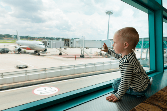leeds bradford children's facilities - unaccompanied child on plane 